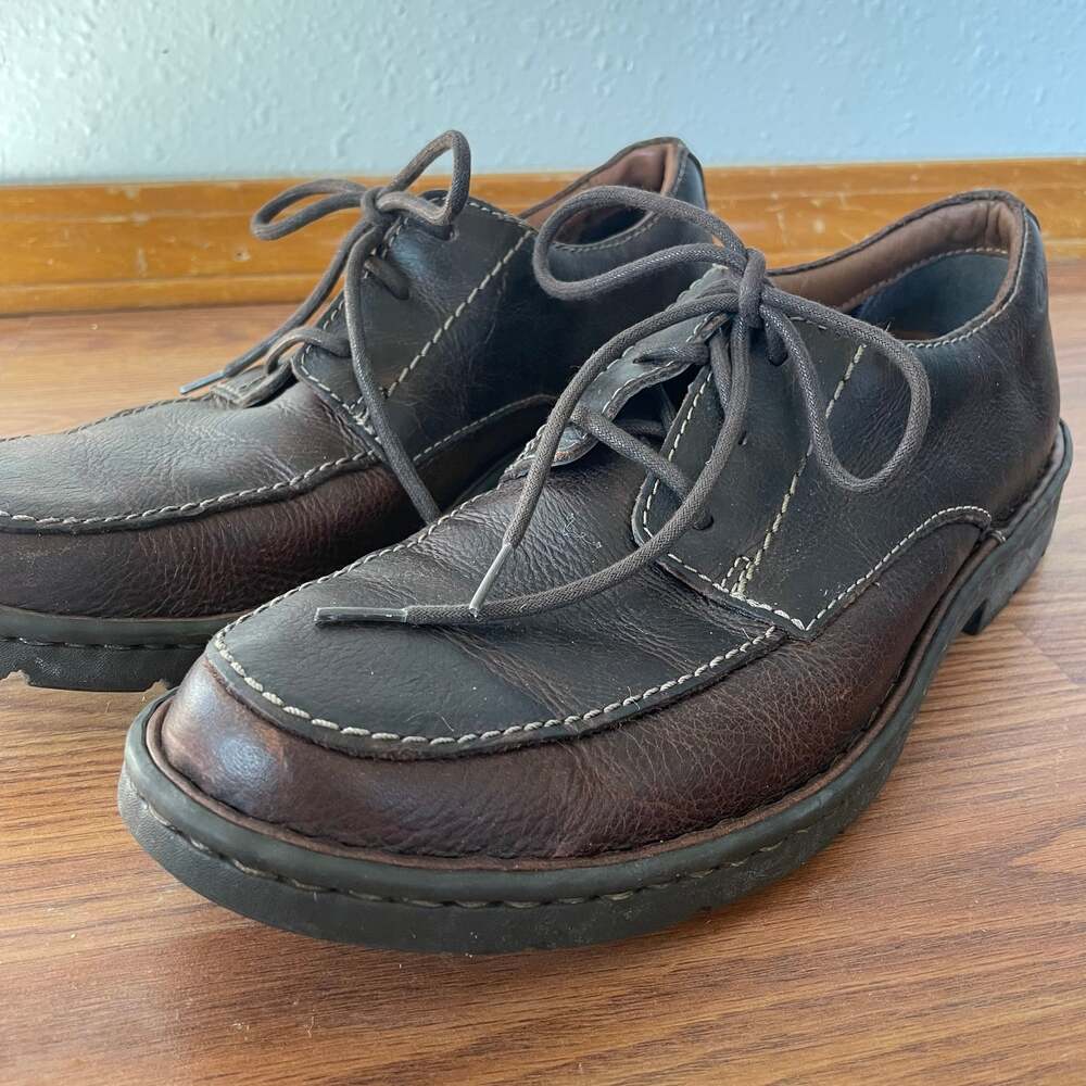 Clarks Men Oxford Casual Dress Shoes Size 9 M Brown Leather 02524